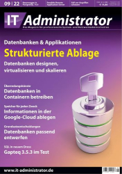 : It-Administrator Magazin No 09 September 2022
