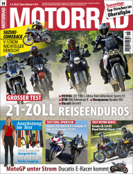 : Motorrad Magazin No 19 vom 02  September 2022
