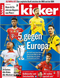 : Kicker Sportmagazin No 72 vom 05  September 2022
