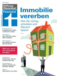 :  Stiftung Warentest Finanztest Magazin Oktober No 10 2022