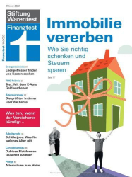 : Stiftung Warentest Finanztest No 10 Oktober 2022
