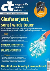 : c't Magazin für Computertechnik No 21 vom 23  September 2022
