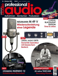 : Professional Audio Magazin No 10 Oktober 2022
