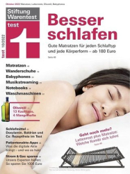 :  Stiftung Warentest Test Magazin Oktober No 10 2022