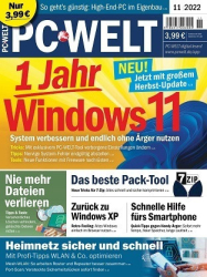 :  PC Welt Magazin November No 11 2022