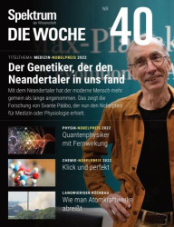 : Spektrum der Wissenschaft Die Woche Magazin Oktober No 40 2022
