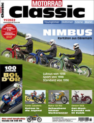 :  Motorrad Classic Magazin November No 11 2022