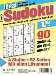 : Ideal Sudoku Nr 9 2022