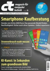 :  ct Magazin für Computertechnik No 25 vom 19 November 2022