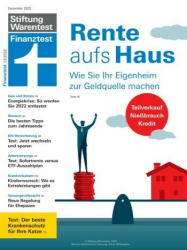 : Stiftung Warentest Finanztest Magazin Nr 12 Dezember 2022