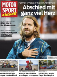 : Motorsport aktuell Magazin No 50 vom 23  November 2022
