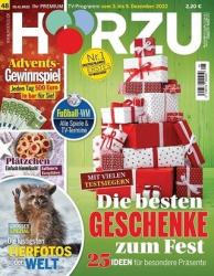 :  Hörzu Fernsehzeitschrift No 48 vom 25 November 2022