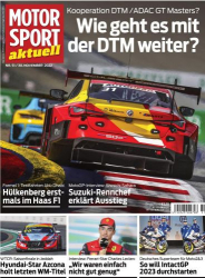 : Motorsport aktuell Magazin No 51 vom 30  November 2022
