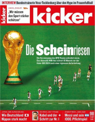 : Kicker Sportmagazin No 98 vom 05  Dezember 2022
