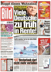 : Bild Zeitung vom 12 Dezember 2022