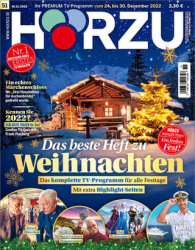 :  Hörzu Fernsehzeitschrift No 51 vom 16 Dezember 2022