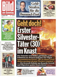 : Bild am Sonntag vom 08 Januar 2023