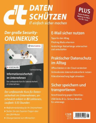 : c't Magazine für Computertechnik Sonderheft Daten Schützen No 01 2023
