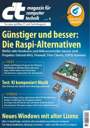 : c't Magazin für Computertechnik No 06 vom 25  Februar 2023
