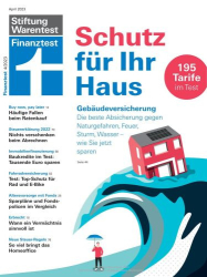 : Stiftung Warentest Finanztest Magazin April No 04 2023
