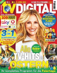 :  TV DIGITAL Fernsehzeitschrift No 08 vom 08-21 April 2023