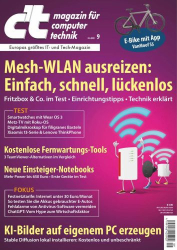 : c't Magazin für Computertechnik No 09 vom 08  April 2023
