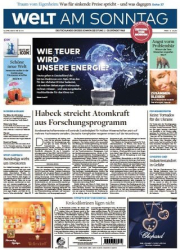 :  Die Welt am Sonntag (Frühausgabe) vom 15 April 2023