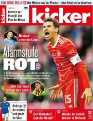 : Kicker Sportmagazin No 32 vom 17  April 2023
