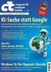 : c't Magazin für Computertechnik No 10 vom 22  April 2023
