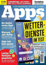 : Shartphone Apps Magazin als digitale schritt für schritt Magazine No 01 Juli-August 2023
