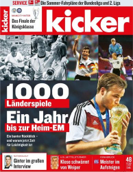 : Kicker Sportmagazin No 48 vom 12  Juni 2023
