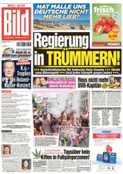 :  Bild Zeitung vom 07 Juli 2023