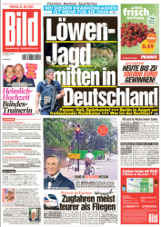 :  Bild Zeitung vom 21 Juli 2023