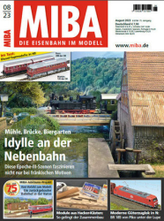 :  MIBA Die Eisenbahn im Modell Magazin No 08 2023