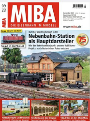 :  MIBA Die Eisenbahn im Modell September No 09 2023