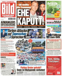 :  Bild Zeitung vom 01 September 2023