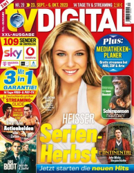 : Tv Digital Fernsehzeitschrift No 20 vom 16  September 2023
