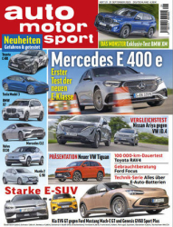 :  Auto Motor und Sport Magazin No 21 vom 21 September 2023