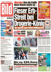 : Bild Zeitung vom 25. September 2023