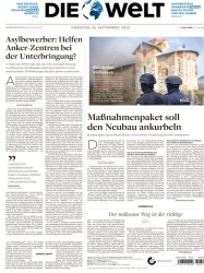 : DIE WELT - 26. September 2023