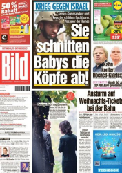 :  Bild Zeitung vom 11 Oktober 2023