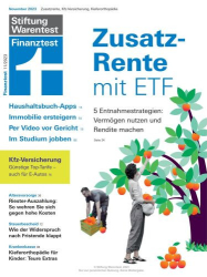 : Stiftung Warentest Finanztest Magazin November No 11 2023
