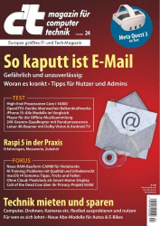 : c't Magazin für Computertechnik No 24 vom 20 Oktober 2023
