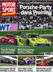 : Motorsport aktuell Magazin No 46 vom 25  Oktober 2023
