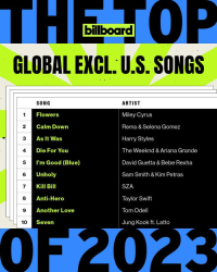 : Billboard The Top Global Excl. U.S. Songs Of 2023