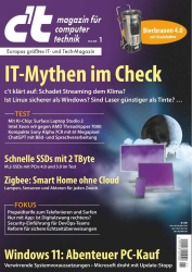 : c't Magazin für Computertechnik Magazine No 01 Januar 2024
