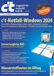 : c't Magazin fuer Computertechnik Magazin No 02 vom 18  Januar 2024
