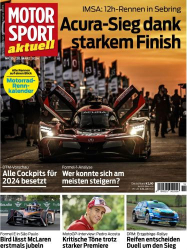 : Motorsport aktuell Magazin No 15 vom 20  März 2024
