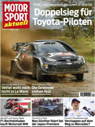 : Motorsport aktuell Magazin No 17 vom 04  April 2024
