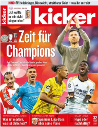 : Kicker Sportmagazin No 32 vom 15  April 2024

